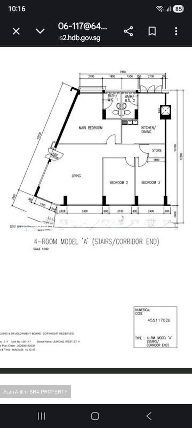 Blk 717 Jurong West Street 71 (Jurong West), HDB 4 Rooms #572120941